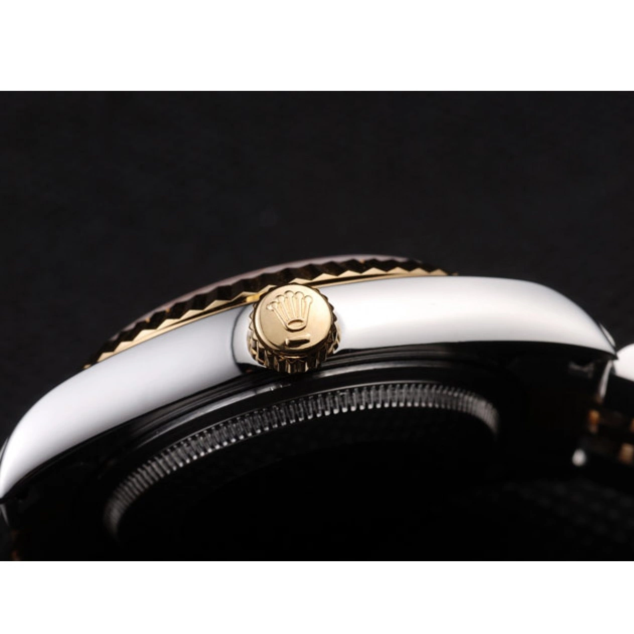 MiroTime 0714 Rolex DateJust Two Tone Stainless Steel 18k Gold PlatedGold Dial